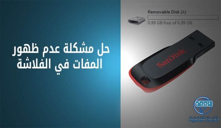 حل مشكلة إختفاء الملفات من الفلاشة USB وظهورها فارغة (بثلاث طرق)